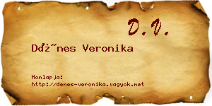 Dénes Veronika névjegykártya