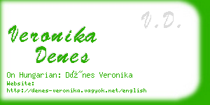 veronika denes business card